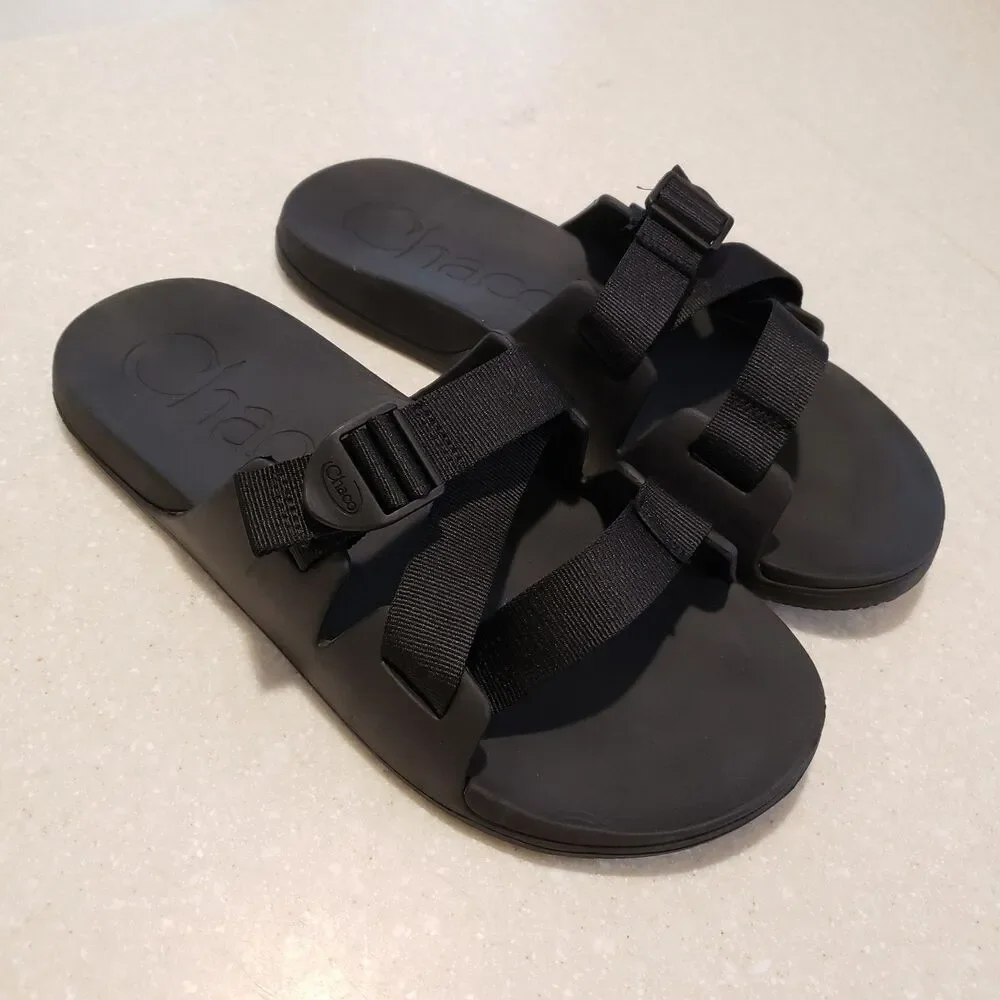 Chaco Chillos Slide Black/Black Comfort Sandal Men's US size 13